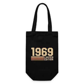 Born in 1969 Birthday - Gift 1969 Vintage 1969 - Gift Bag for Bottles - black - Front