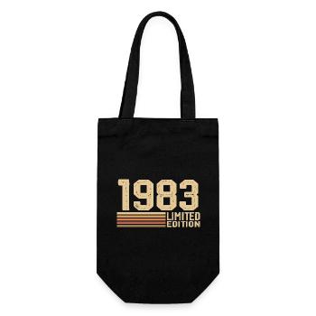 Né en 1983 anniversaire - Cadeau 1983 Vintage 1983 - Sac à bouteille - noir - Devant