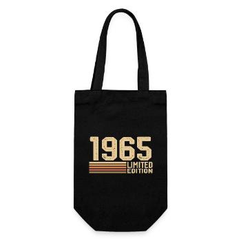 Né en 1965 anniversaire - Cadeau 1965 Vintage 1965 - Sac à bouteille - noir - Devant