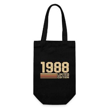 Jahrgang 1988 Geburtstag - 1988 Jahrgang 1988 Geschenk - Geschenkbeutel für Flaschen - Schwarz - Vorne