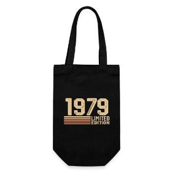 Geboren 1979 Geburtstag - 1979 Geschenk Jahrgang 1979 - Geschenkbeutel für Flaschen - Schwarz - Vorne