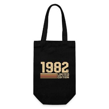 Jahrgang 1982 Geburtstag - Geschenk 1982 Jahrgang 1982 - Geschenkbeutel für Flaschen - Schwarz - Vorne