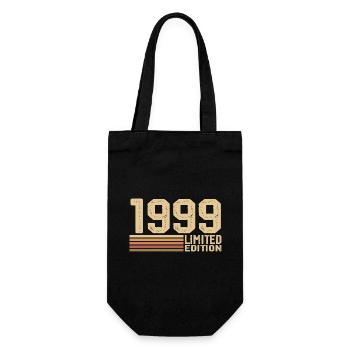 Jahrgang 1999 Geburtstag - Geschenk 1999 Jahrgang 1999 - Geschenkbeutel für Flaschen - Schwarz - Vorne