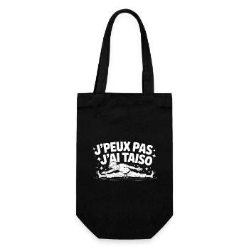 J’peux pas, j’ai Taiso – T-shirt sport & disciplin - Sac à bouteille - noir - Devant
