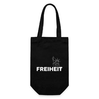 Freiheit - Geschenkbeutel für Flaschen - Schwarz - Vorne