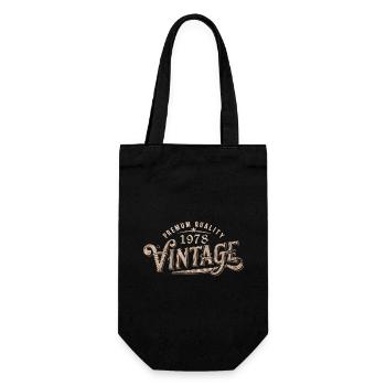 1978 Vintage 1978 Cadeau Anniversaire 1978 Rétro - Sac à bouteille - noir - Devant
