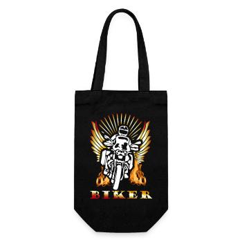 Motif Biker Motorcycle Gift - Gift Bag for Bottles - black - Front