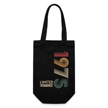 1975 Jahrgang Limited Edition - Geschenkbeutel für Flaschen - Schwarz - Vorne