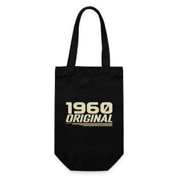 Né en 1960 Vintage 1960 Anniversaire Rétro 1960 - Sac à bouteille - noir - Devant