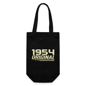 Born in 1954 Vintage 1954 Retro Birthday 1954 - Gift Bag for Bottles - black - Front