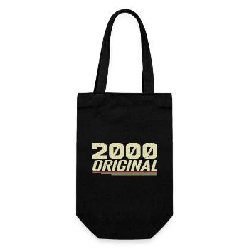 Né en 2000 Vintage 2000 Anniversaire Rétro 2000 - Sac à bouteille - noir - Devant