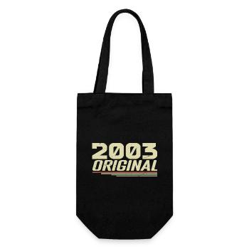 Né en 2003 Vintage 2003 Anniversaire Rétro 2003 - Sac à bouteille - noir - Devant