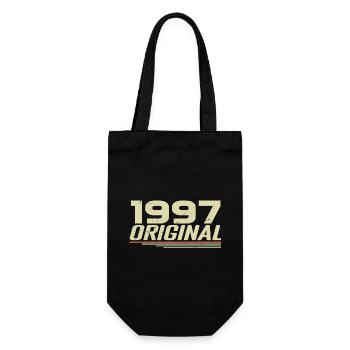 Born in 1997 Vintage 1997 Retro Anniversary 1997 - Gift Bag for Bottles - black - Front