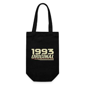 Born in 1993 Vintage 1993 Retro Birthday 1993 - Gift Bag for Bottles - black - Front