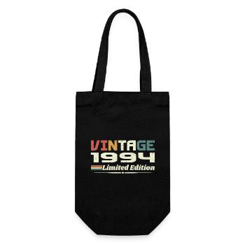 Vintage 1994 Gift 1994 Birthday 1994 Retro - Gift Bag for Bottles - black - Front
