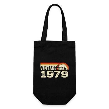 Vintage 1979 Cadeau Anniversaire 1979 Rétro 1979 - Sac à bouteille - noir - Devant