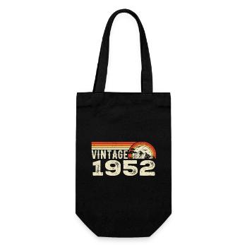 Vintage 1952 Cadeau Anniversaire 1952 Rétro 1952 - Sac à bouteille - noir - Devant