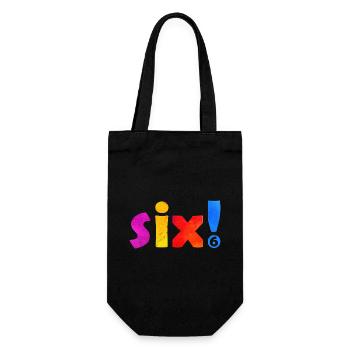SIX 6 ANS 6E ANNIVERSAIRE - Sac à bouteille - noir - Devant