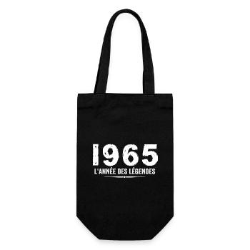 1965 année des legéndes - Cadeau Anniversaire 1965 - Sac à bouteille - noir - Devant