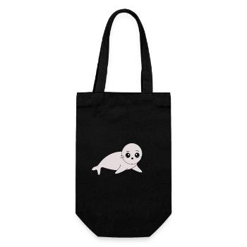 Sceaux, phoques, phoques, phoques animaux - Sac à bouteille - noir - Devant