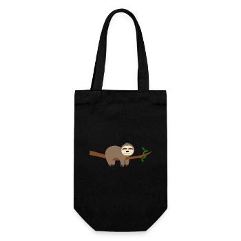 Sloth - Gift Bag for Bottles - black - Front