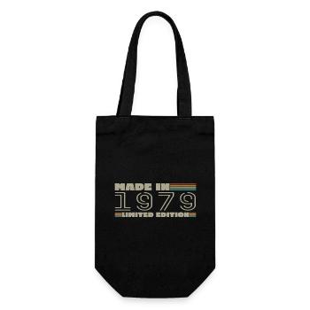 Vintage 1979 1979 Born in 1979 Birthday Gift - Gift Bag for Bottles - black - Front