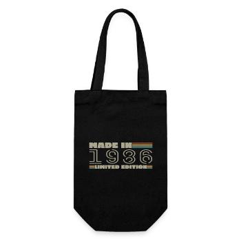 Vintage 1986 1986 Birthday Gift Born in 1986 - Gift Bag for Bottles - black - Front