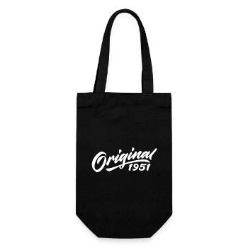 Original 1951 Birthday Gift 1951 - Gift Bag for Bottles - black - Front