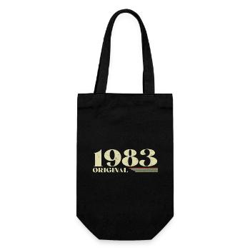 Original 1983 Jahrgang 1983 Retro Geburtstag 1983 - Geschenkbeutel für Flaschen - Schwarz - Vorne