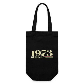 Original 1973 Jahrgang 1973 Geburtstag 1973 Retro - Geschenkbeutel für Flaschen - Schwarz - Vorne