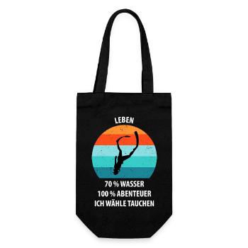 Divers Scuba Diving Scuba Diving Scuba Diving - Gift Bag for Bottles - black - Front