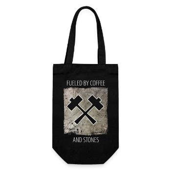 Stonemason Stone Sculptor Saying - Gift Bag for Bottles - black - Front
