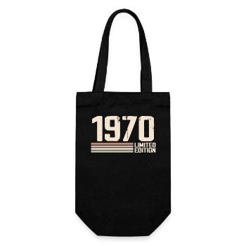 1970 Millésime 1970 Anniversaire 1970 Rétro 1970 - Sac à bouteille - noir - Devant