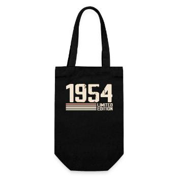 1954 Vintage 1954 Birthday 1954 Retro 1954 - Gift Bag for Bottles - black - Front