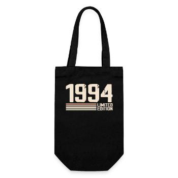 1994 Jahrgang 1994 Geburtstag 1994 Retro 1994 - Geschenkbeutel für Flaschen - Schwarz - Vorne