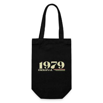Original 1979 Jahrgang 1979 Geburtstag 1979 Retro - Geschenkbeutel für Flaschen - Schwarz - Vorne