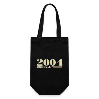 Original 2004 Vintage 2004 Retro Anniversary 2004 - Gift Bag for Bottles - black - Front