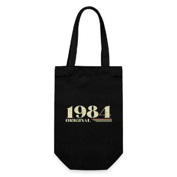 Original 1984 Jahrgang 1984 Geburtstag 1984 Retro - Geschenkbeutel für Flaschen - Schwarz - Vorne