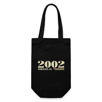 Original 2002 Jahrgang 2002 Retro Jubiläum 2002 - Geschenkbeutel für Flaschen - Schwarz - Vorne