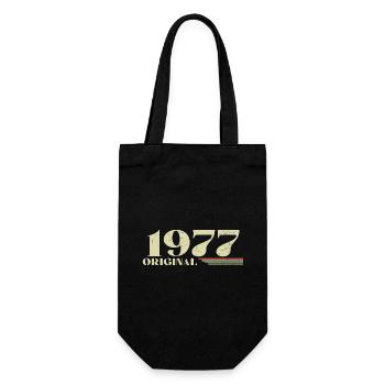 Original 1977 Vintage 1977 Birthday 1977 Retro - Gift Bag for Bottles - black - Front