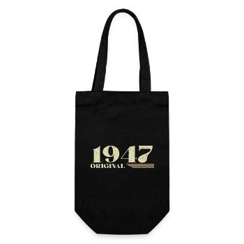 Original 1947 Vintage 1947 Birthday 1947 Retro - Gift Bag for Bottles - black - Front