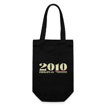 Original 2010 Vintage 2010 anniversaire 2010 rétro - Sac à bouteille - noir - Devant