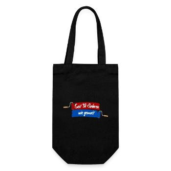 For 30 years as if painted - 30th birthday anniversary - Gift Bag for Bottles - black - Front