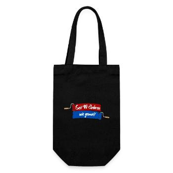 For 40 years as if painted - 40th birthday anniversary - Gift Bag for Bottles - black - Front