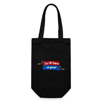 For 70 years as if painted - 70th birthday anniversary - Gift Bag for Bottles - black - Front
