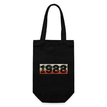 Millésime 1988 Cadeau D’anniversaire Rétro 1988 - Sac à bouteille - noir - Devant