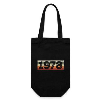 Millésime 1978 Cadeau D’anniversaire Rétro 1978 - Sac à bouteille - noir - Devant