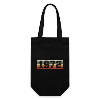 Millésime 1972 Cadeau D’anniversaire Rétro 1972 - Sac à bouteille - noir - Devant