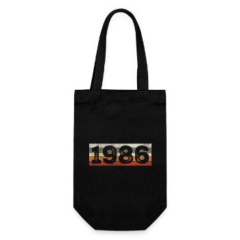 Millésime 1986 Cadeau D’anniversaire Rétro 1986 - Sac à bouteille - noir - Devant