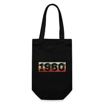 Millésime 1960 Cadeau D’anniversaire Rétro 1960 - Sac à bouteille - noir - Devant